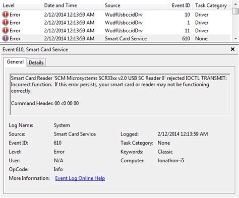 smart card service event id 623|svchost The version store for this instance (0) has  .